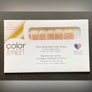 Color Street Nail Polish Strips - Glittery Pink - New